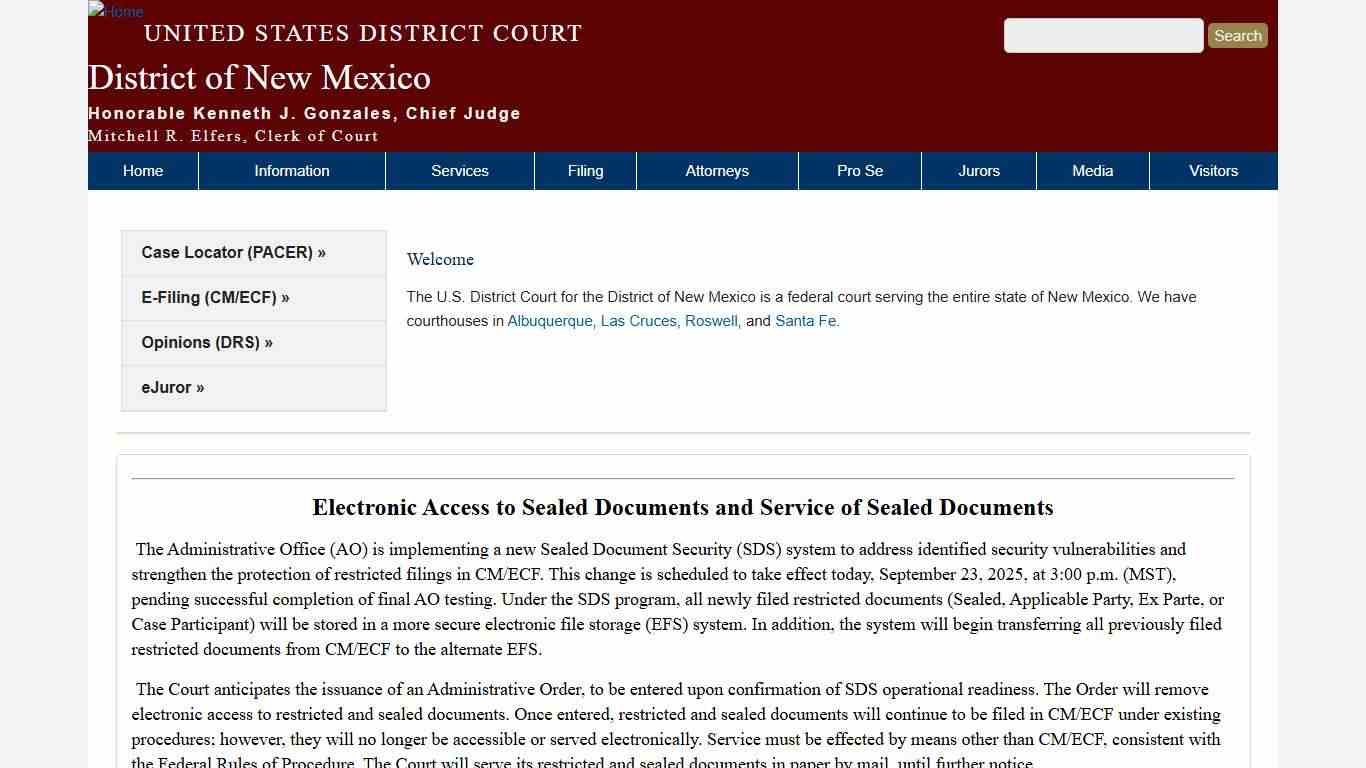 District of New Mexico | United States District Court