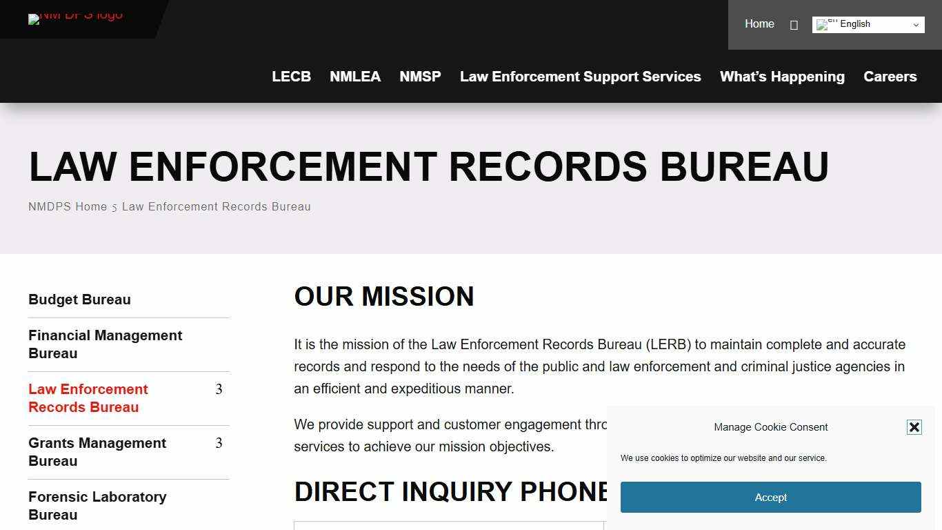 Law Enforcement Records Bureau - NM Department of Public Safety