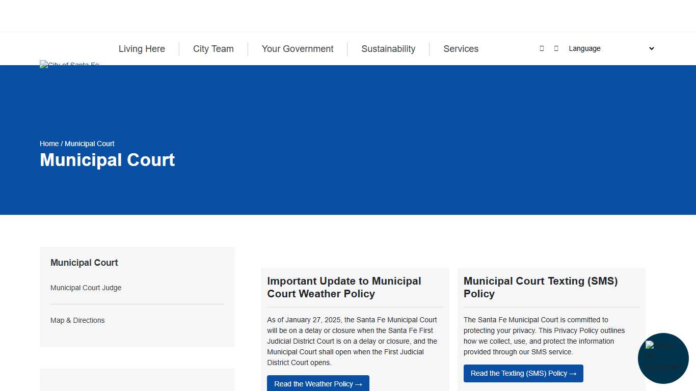 Municipal Court | City of Santa Fe